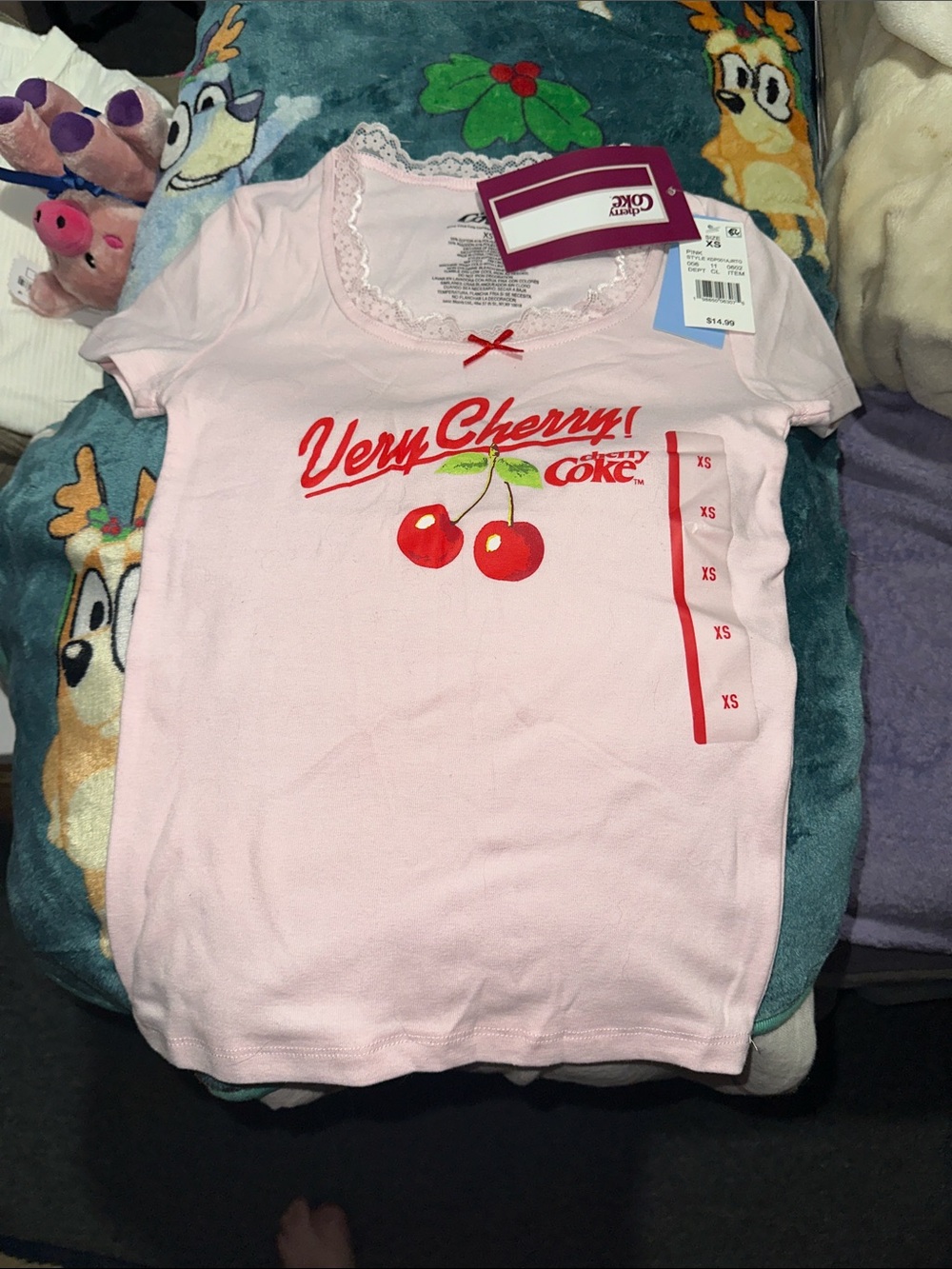 Coca Cola Pink 'Very Cherry' Kids Short Sleeve Tee